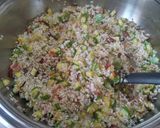 A picture of step 5 of Risotto with zucchini and saffron.
