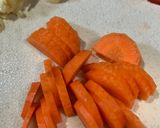 Foto langkah ke 2 dari resep Tumis Sawi Putih dan Wortel.