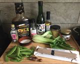 A picture of step 1 of Cinderella goes to Japan – Black miso cod with soba noodles.