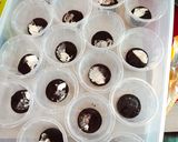 Foto langkah ke 3 dari resep Puding Susu Oreo dengan pemanis alami madu.