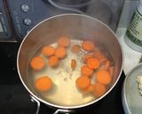 A picture of step 1 of Japanese tofu katsu curry.