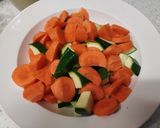 Foto del paso 3 de la receta Crema de verduras con garbanzos y jamón crujientes