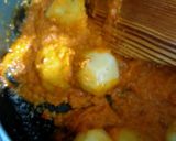 A picture of step 4 of Aaloo anda curry.