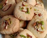 एलमंड्स पिस्तांचो बटर कुकीज़ (almonds pistachio butter cookies recipe in Hindi) रेसिपी चरण 7 फोटो