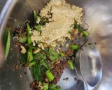 A picture of step 3 of Moong Kadhi With Urad Dal pakore and Mix Veggies.