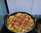 Foto langkah ke 6 dari resep Pizza teflon roti tawar🍕.