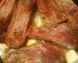 A picture of step 3 of Sticky Maple Ribs in a skillet of cast-iron batch 88.
