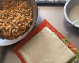 A picture of step 1 of Chicken, Pork, or Vegetable Spring Rolls.