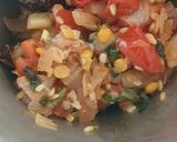 A picture of step 4 of Kara chutney, for South Indian.