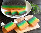 Foto langkah ke 14 dari resep Lapis Singkong Pelangi.