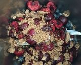 Foto del paso 3 de la receta: Helado de nectarina relleno de arándanos y cerezas