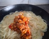 Foto langkah ke 8 dari resep Spagheti Meatball Bolognese.