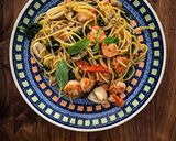 A picture of step 4 of Drunken Noodles - Pad kee mao.