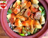 A picture of step 4 of Lamb and Vegetable Tagine.