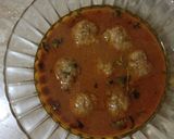 A picture of step 5 of Kofta curry.