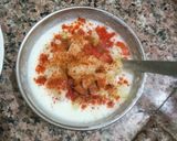 A picture of step 4 of Vegitable Raita.