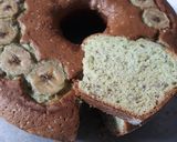 Foto langkah ke 10 dari resep Bolu Pisang panggang (sedikit pasta pandan) by: dapur dinora.