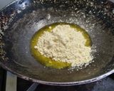 A picture of step 1 of Besan ladoo.