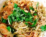 Hình bước làm 5 của món Gỏi Tôm Hoa Chuối