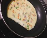 A picture of step 5 of Rolled vegetable omelette and potato fries.