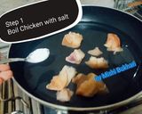 A picture of step 1 of Chicken White Pasta.