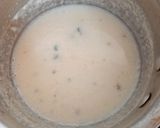 A picture of step 3 of Laziza kheer mix 🍲.