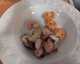 Foto del paso 5 de la receta 190. Puré de patata con langostinos y pulpo