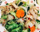 Hình bước làm 5 của món Thịt ba chỉ xào rau thập cẩm