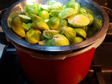 Repollo de Bruselas salteados