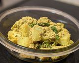 A picture of step 9 of Aloo Posto (Potatoes cooked with poppy seed paste).