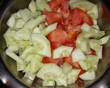 A picture of step 2 of Peas pulav.
