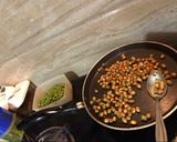 A picture of step 5 of CHUTNEY PARTY : 1. Green Peas 2. Onions & Curry Leaves 3. Peanuts Chutney.