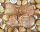 A picture of step 2 of Chicken, veg, sage and onion stuffing tray bake.