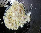 A picture of step 3 of Memoni choley.