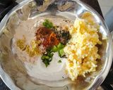 A picture of step 2 of Super healthy rajgira flour potato sabudanaPowder farali tasty cutlet with masala curd.