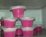 Foto langkah ke 7 dari resep Puding buah naga ekonamis.