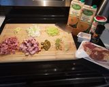 A picture of step 1 of Lucky New Year's Black Eyed Pea Stew.