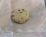 A picture of step 2 of Farali paratha (rajigra flour).