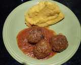 Foto del paso 7 de la receta: Albóndigas con puré naranja