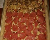 Foto del paso 3 de la receta: Pizza mitad pepperoni y mitad champiñones