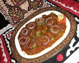 A picture of step 9 of Kabab karahi.