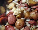A picture of step 4 of Kale, Sausage and Potato Skillet.