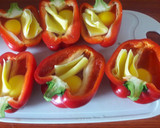 Foto del paso 2 de la receta: Pimientos rellenos de tocino, queso y huevo