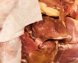 A picture of step 1 of Crockpot Chicken 🐔 Kielbasa Bites.