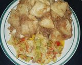 A picture of step 11 of Yam and egg with cabbage source.
