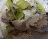 صورة لخطوة 5 من وصفة بوظه بالكيوي وجوز 🍧🥝
