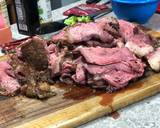 Smoked Rib-eye over Mustard Sauce, Loaded Smashed Potatoes, and Cucumber Salad recipe step 4 photo