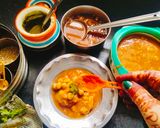 A picture of step 6 of White Matar Curry 😋 Matar chaat masala.