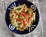 Foto langkah ke 5 dari resep Tumis Tempe Labu Siam.
