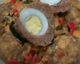 Foto langkah ke 12 dari resep Bola Daging Telur Puyuh Kuah Santan.